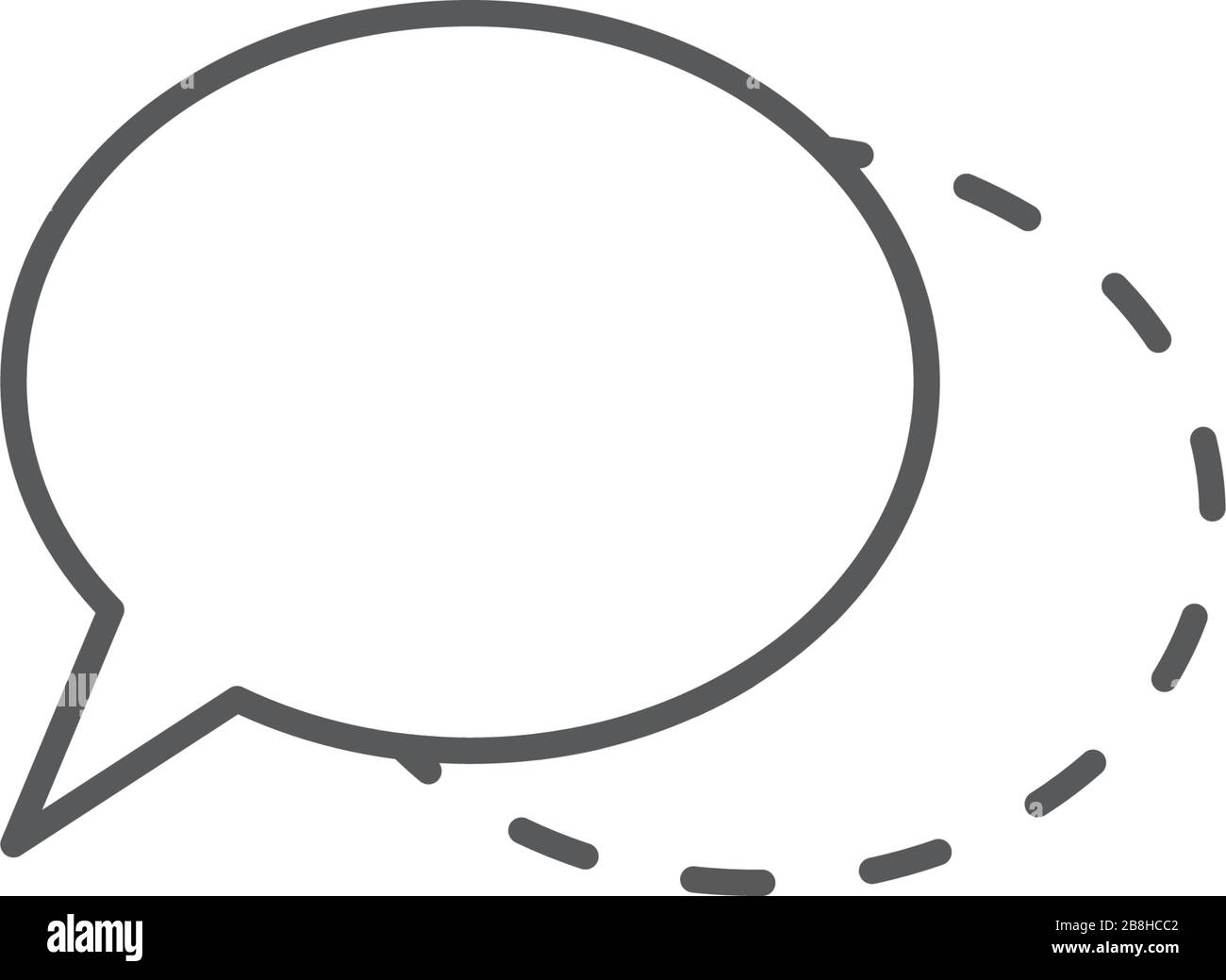 speech bubbles vector icon concept, isolated on white background Stock Vector