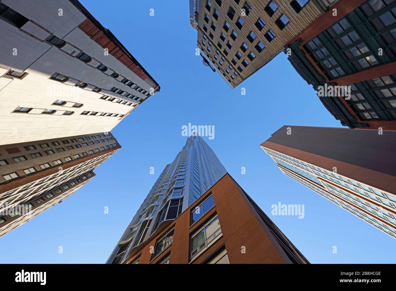 Skyscrapers in Manhattan at day, New York City, USA. Stock Photo
