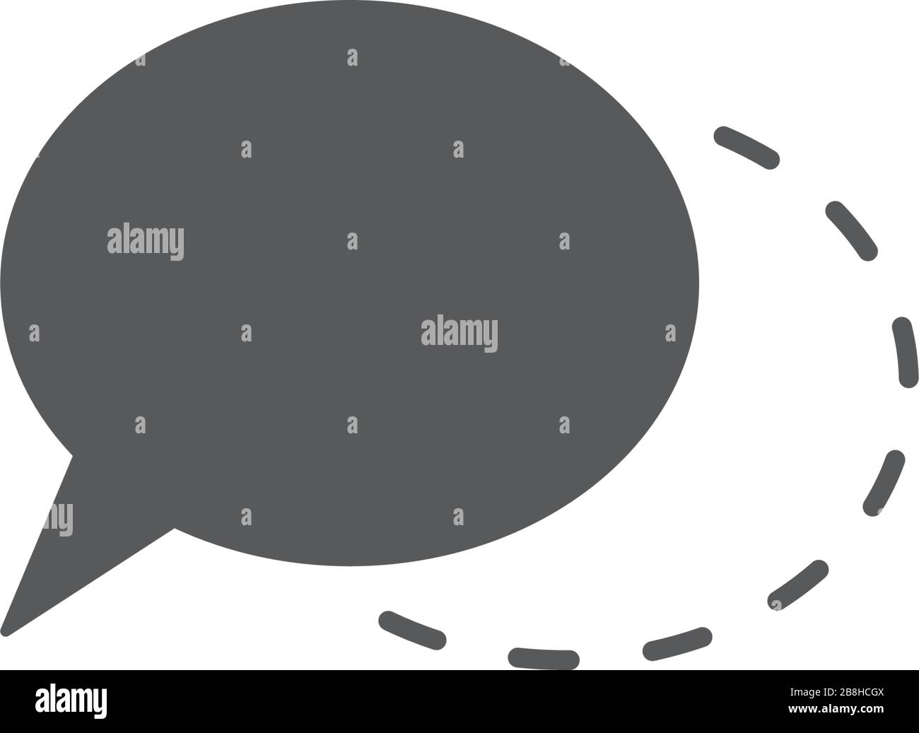 speech bubbles vector icon concept, isolated on white background Stock Vector