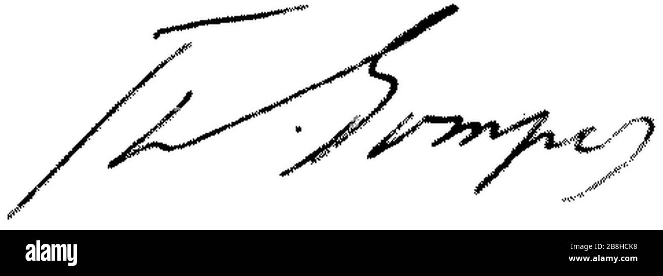 Theodor Gomperz Signatur SW Stock Photo Alamy