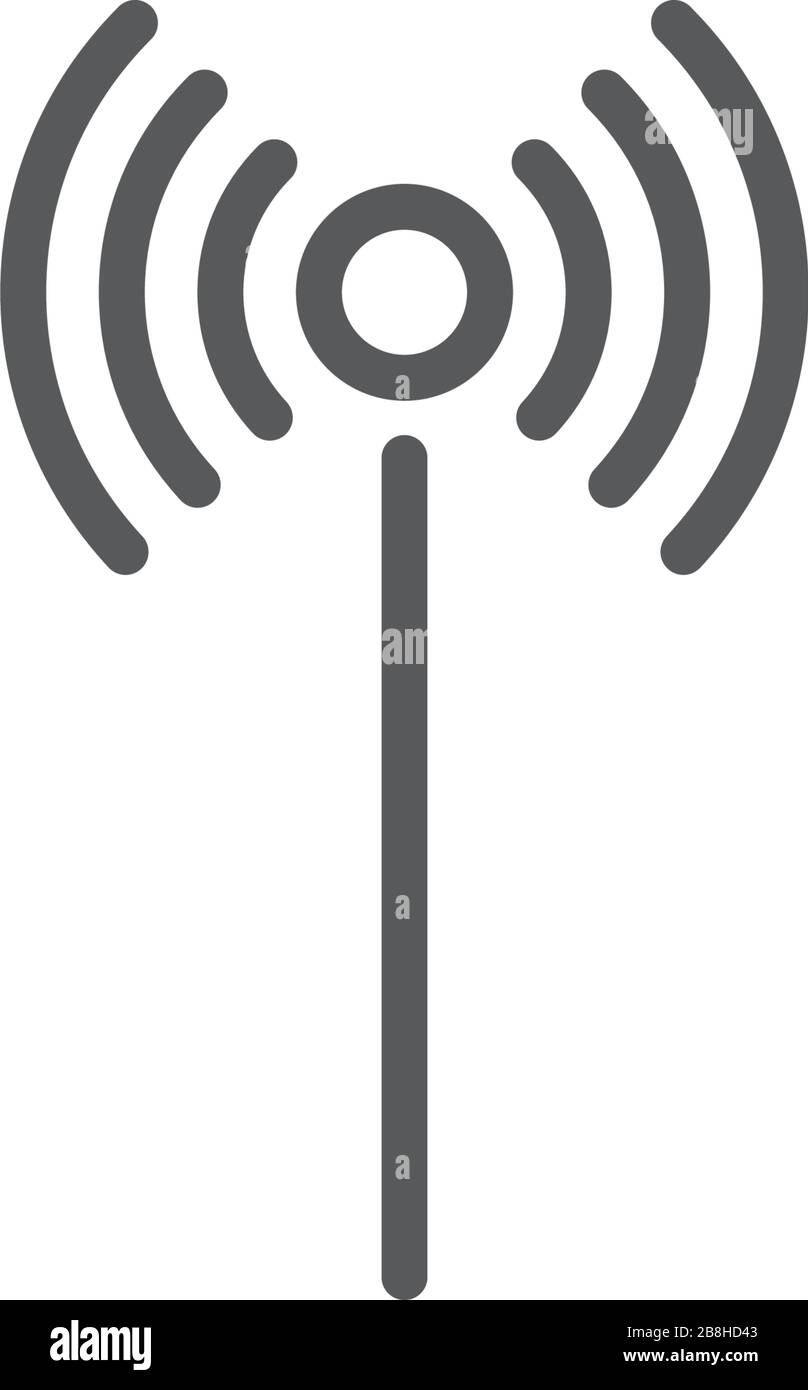 wifi signal vector icon concept, isolated on white background Stock ...