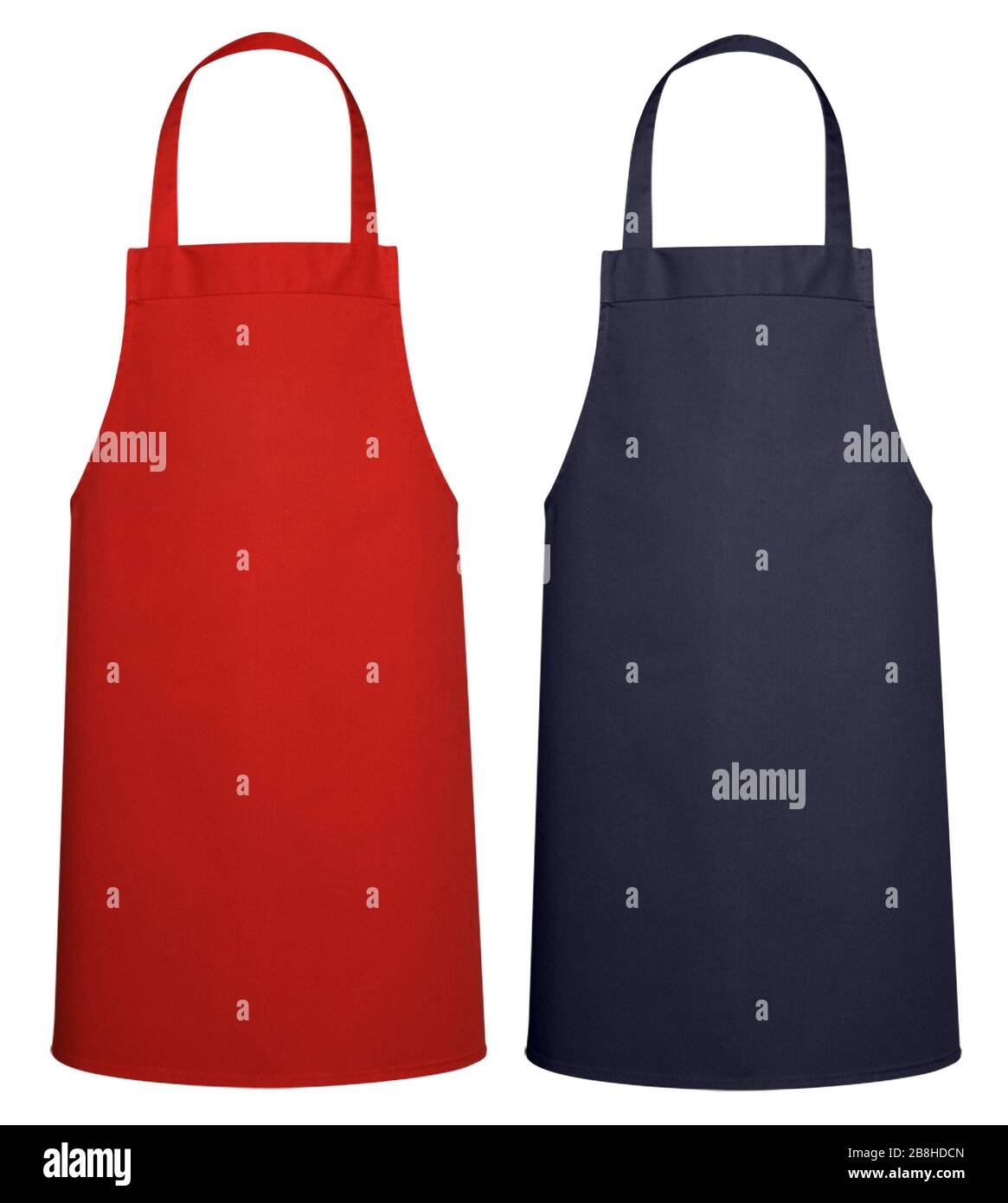 Blue and Red Kitchen Apron (industrial) isolated on white background ...