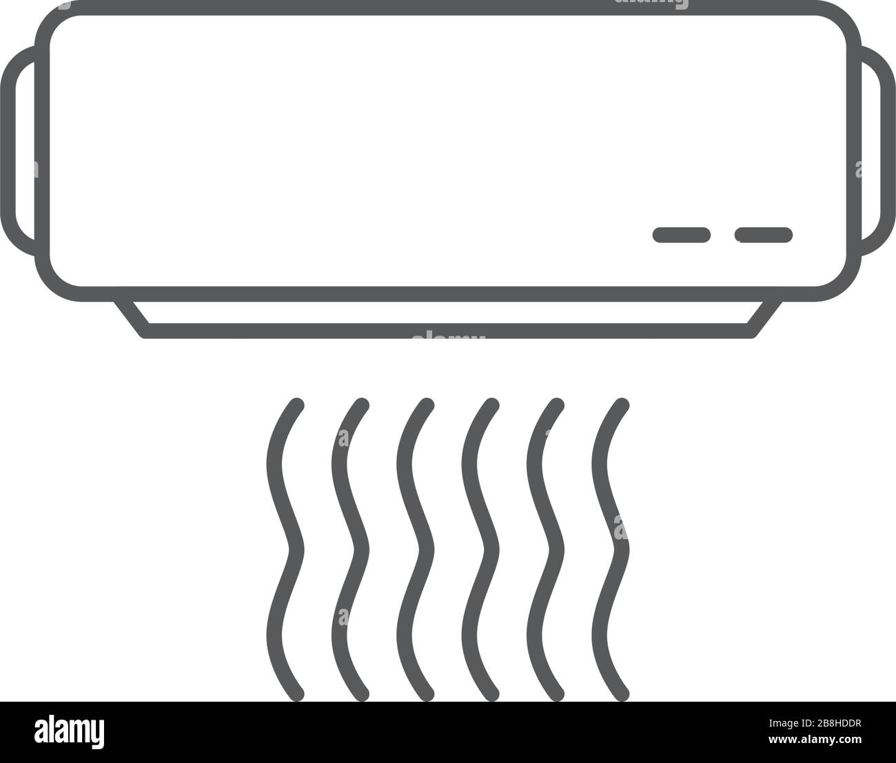 air conditioner vector icon concept, isolated on white background Stock ...
