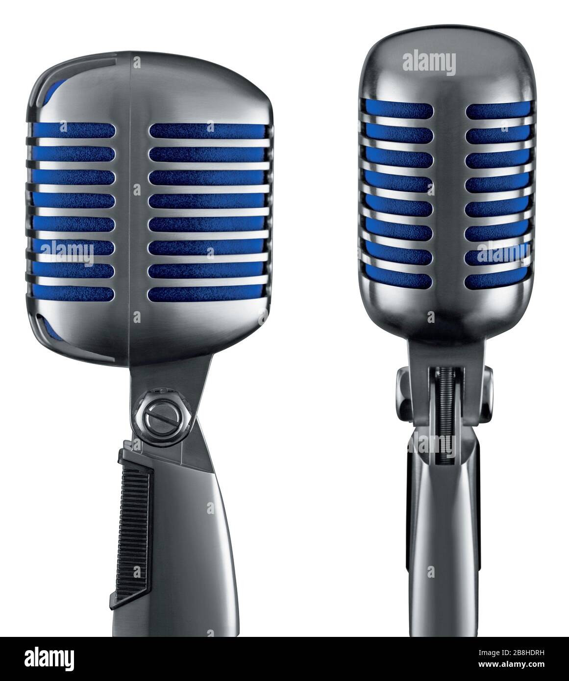 Retro Microphone (+ clipping path for easy background removing) (no  scratches! They are new) High Quality XXL! Stock Photo - Alamy