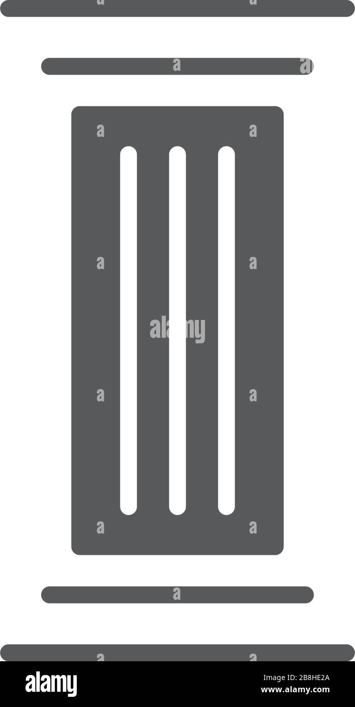 Antique Column pillar vector icon concept, isolated on white background Stock Vector