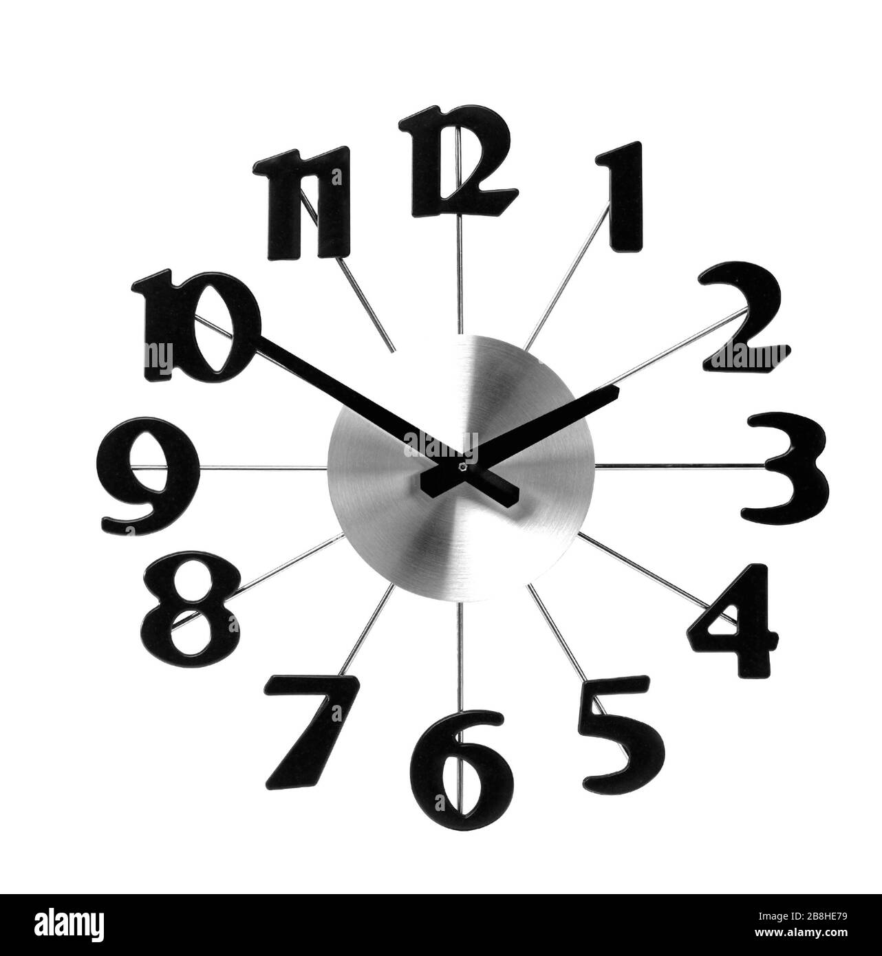 Clock icon Black and White Stock Photos & Images - Alamy
