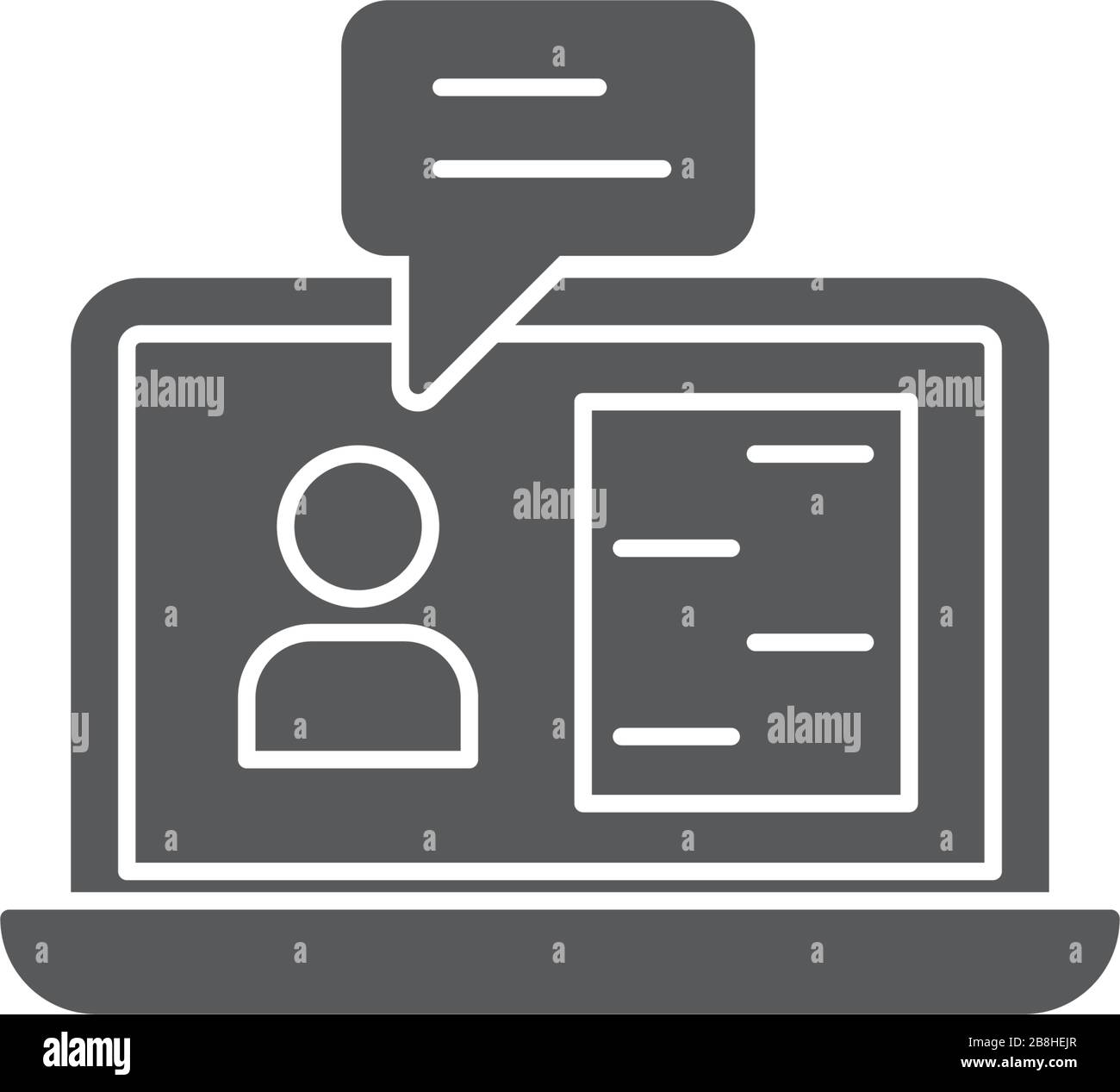 consulting persons vector icon concept, isolated on white background Stock Vector
