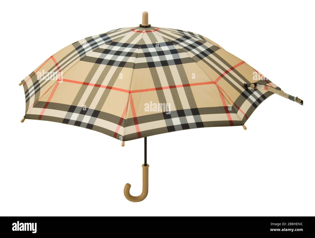 Opened umbrella isolated on white background with clipping path Stock ...