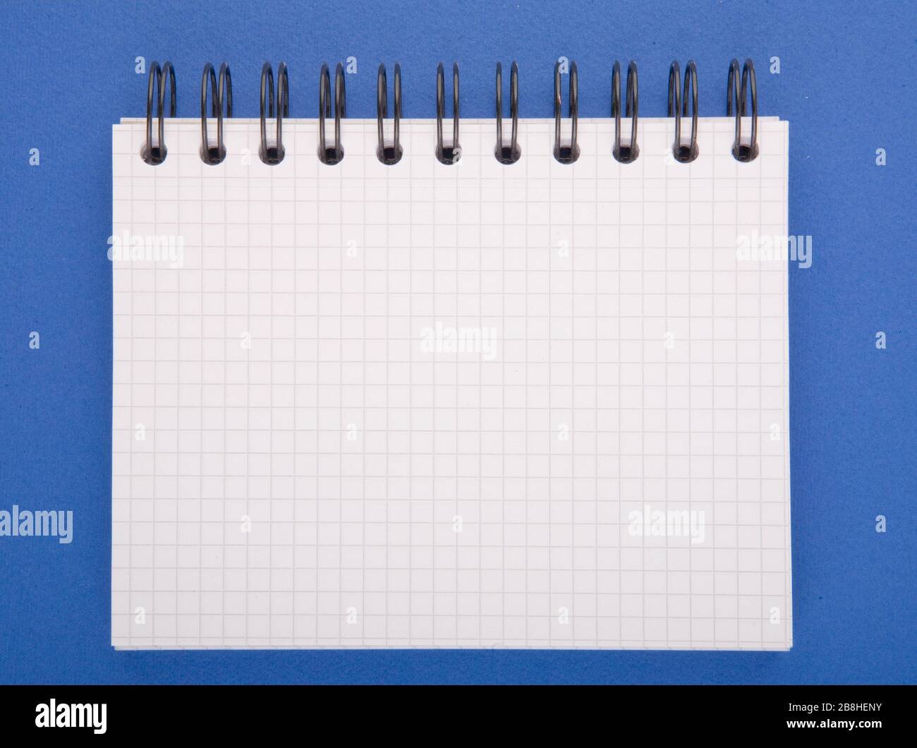 open blank of spiral notebook isolated background Stock Photo - Alamy