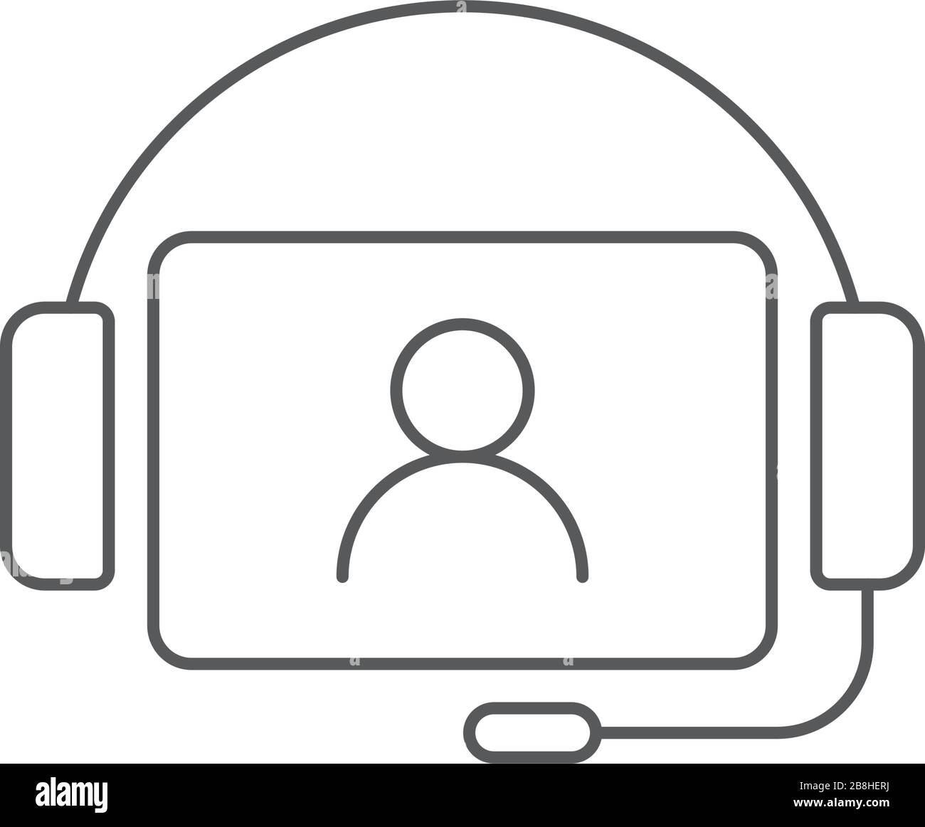 consulting persons vector icon concept, isolated on white background Stock Vector
