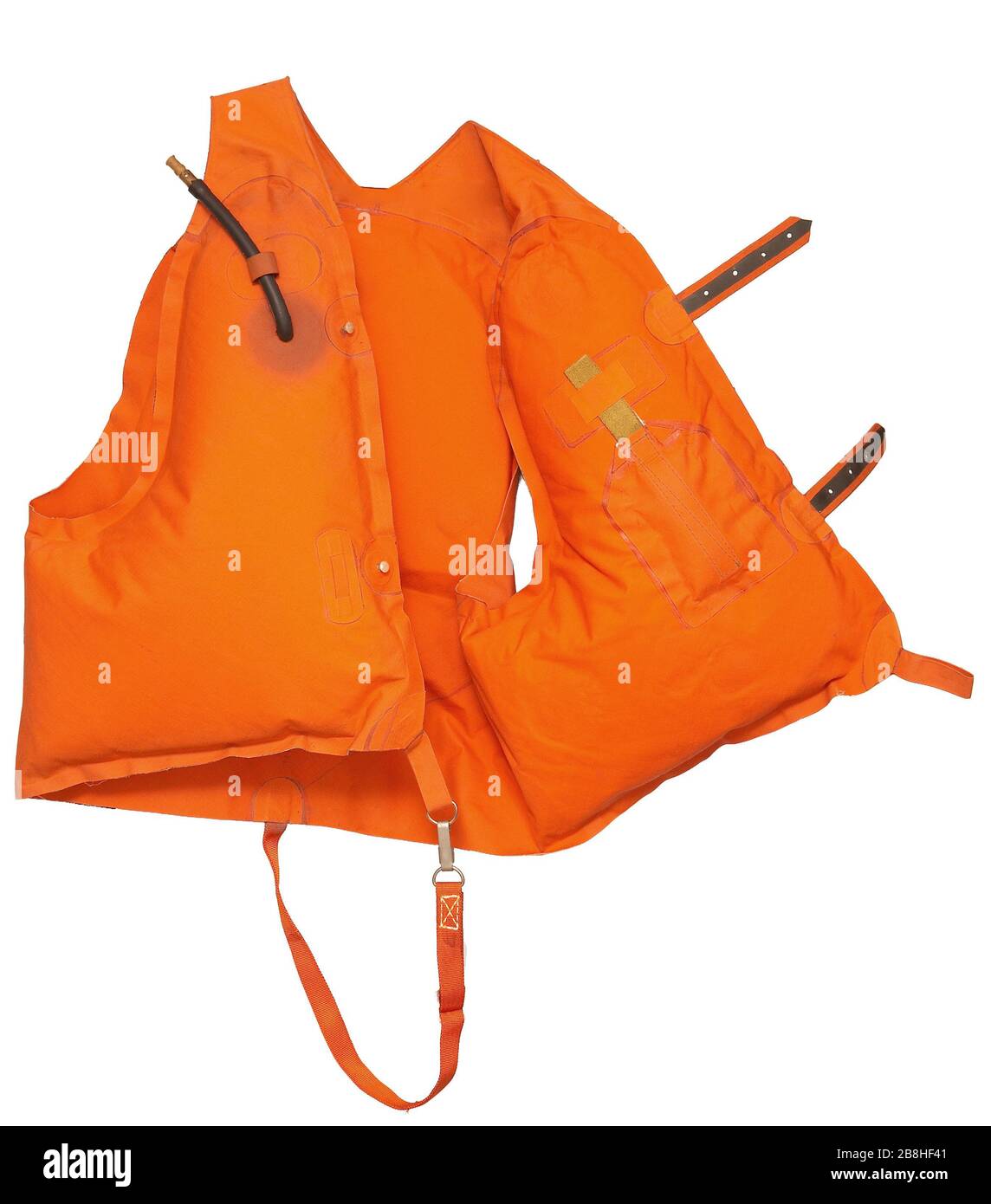 Professional Orange Life Jacket - isolated on white Stock Photo - Alamy