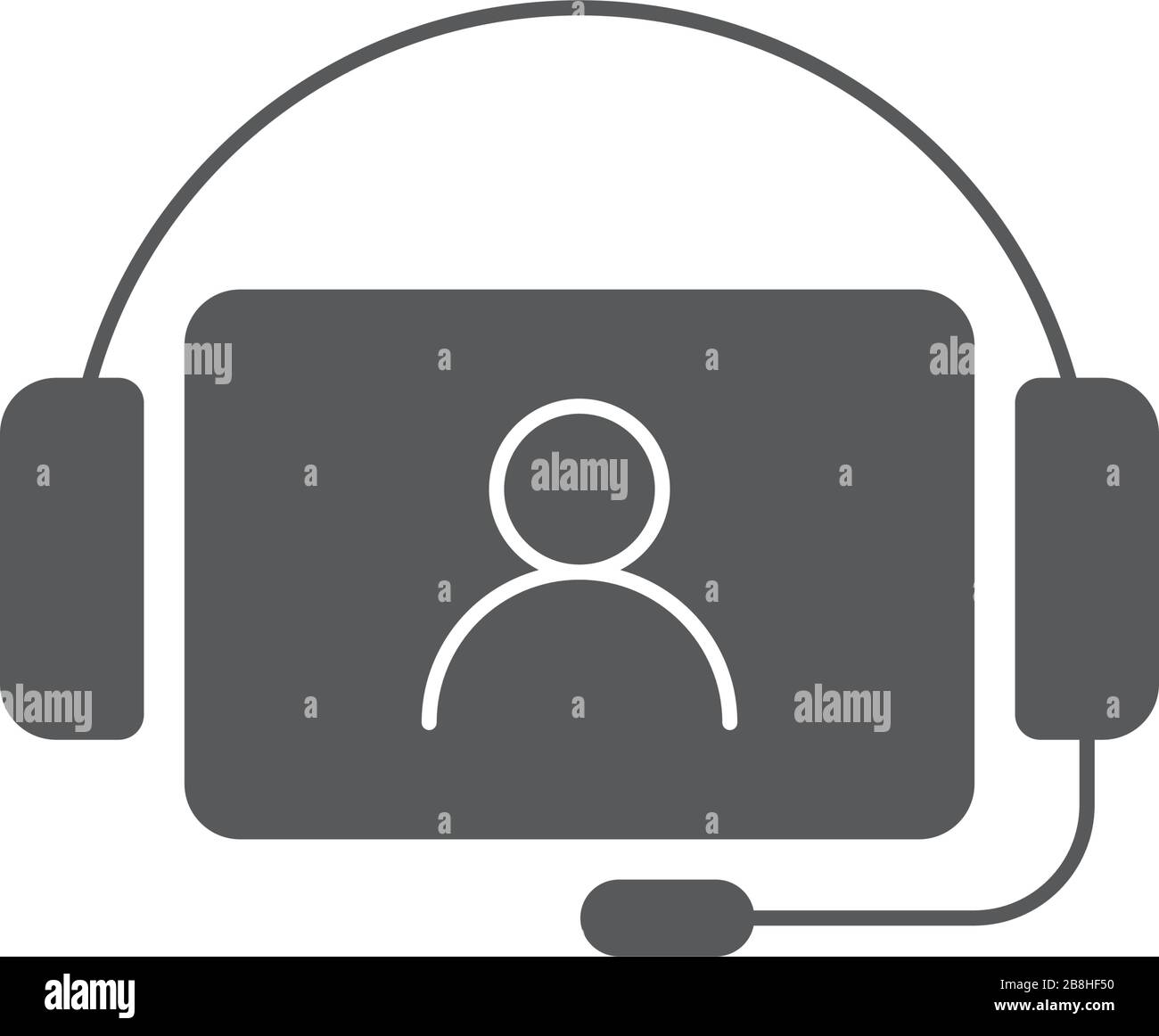 consulting persons vector icon concept, isolated on white background Stock Vector