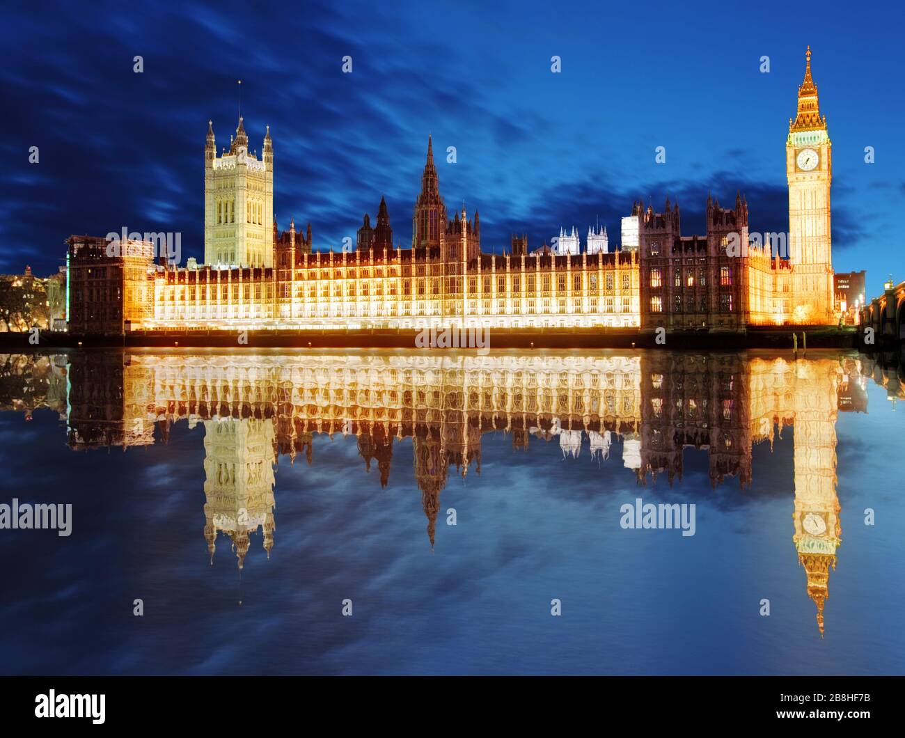 Houses of parliament - Big ben, england, UK Stock Photo