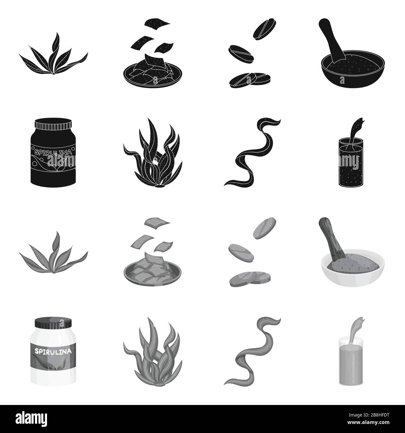Vector illustration of protein and sea sign. Collection of protein and ...