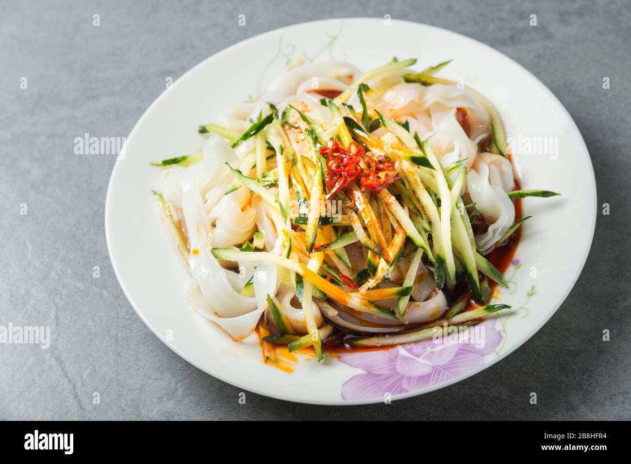 Delicious Cold Rice Noodles,Shanxi snacks Stock Photo