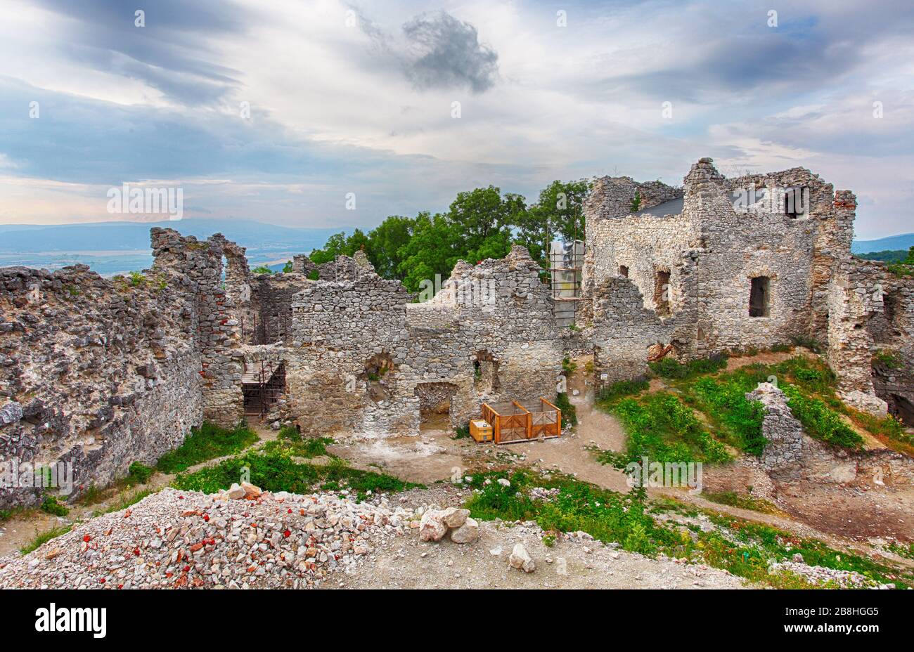 Slovakia castle Tematin Stock Photo