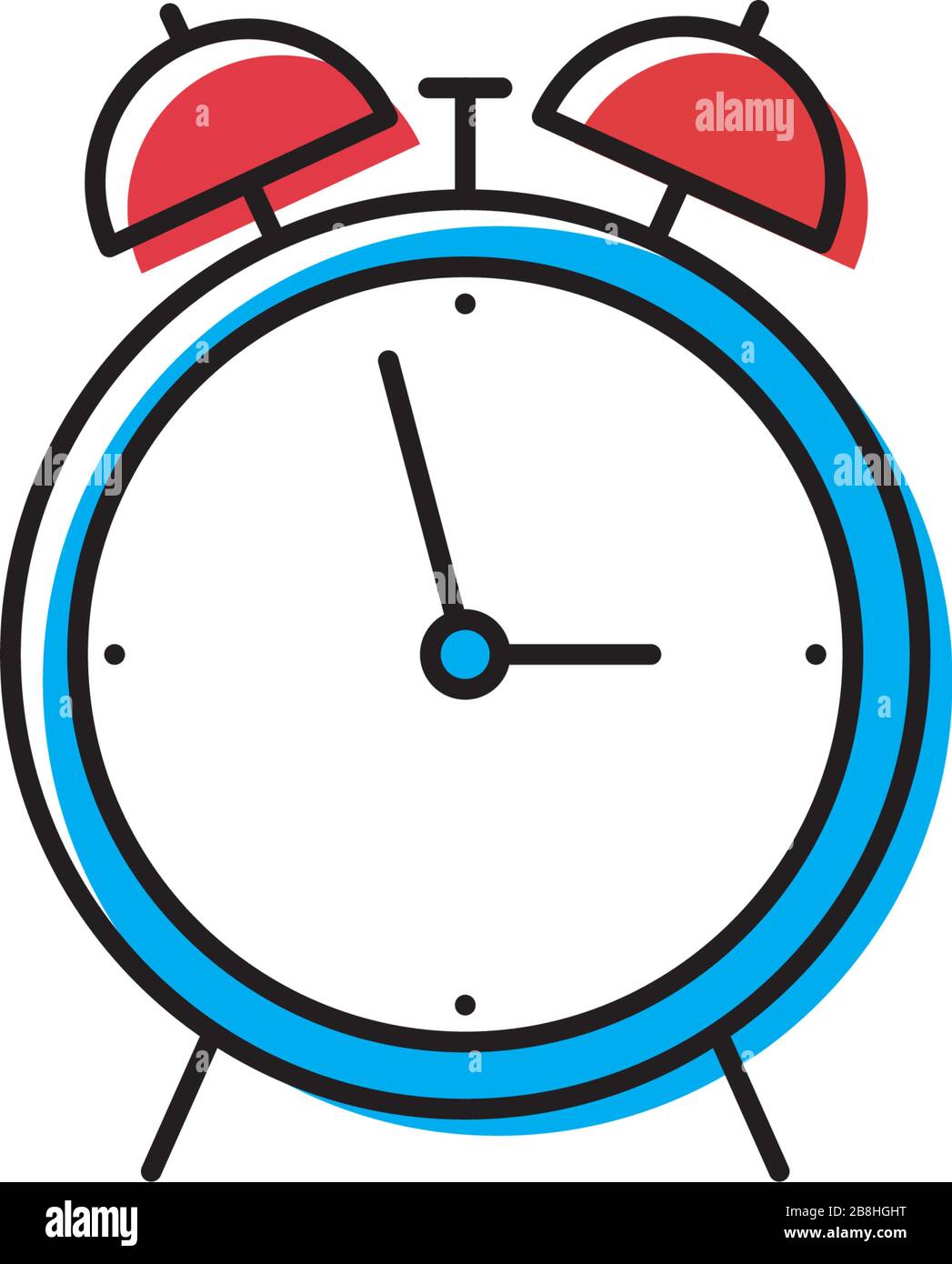 alarm clock vector icon concept design isolated on white background ...