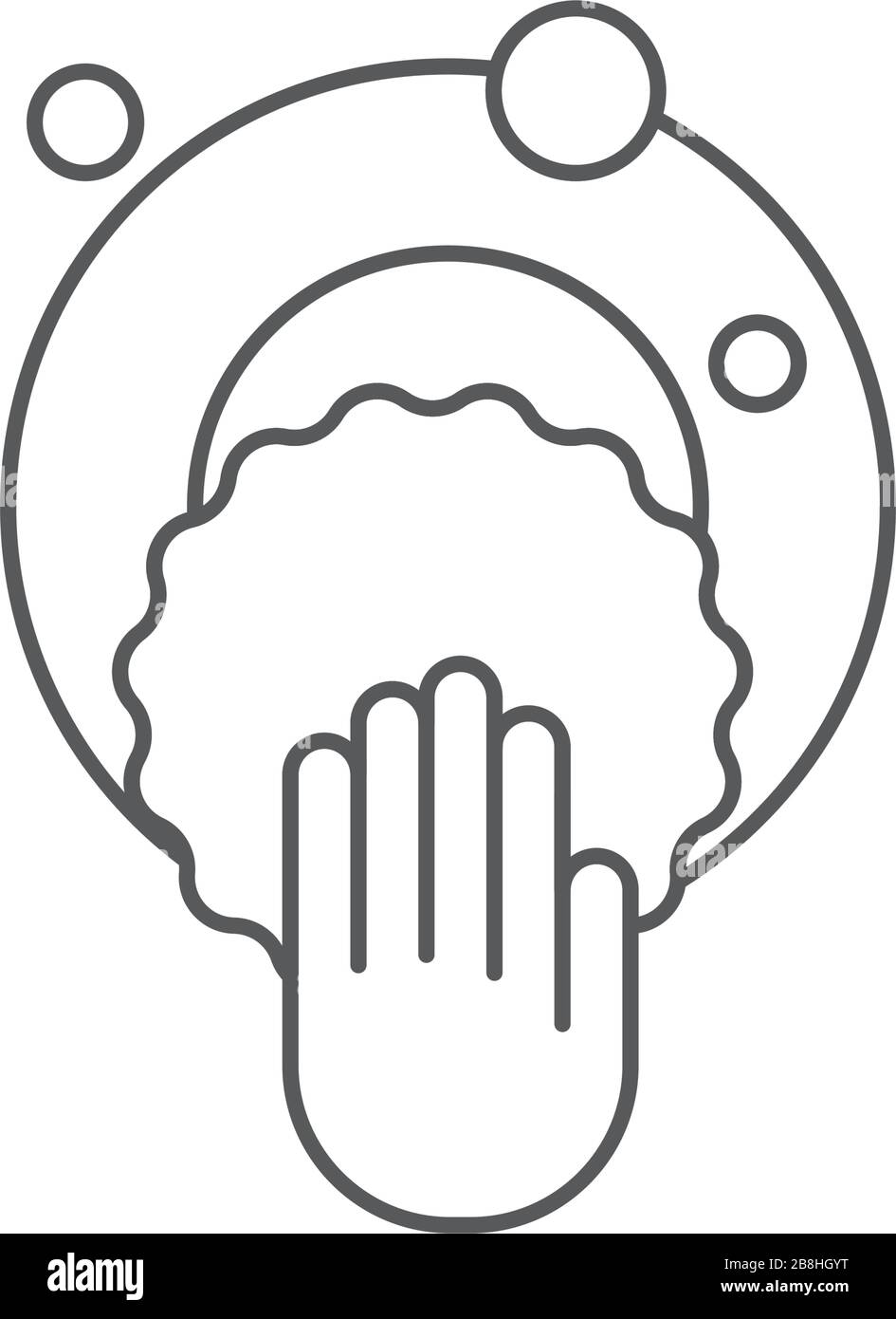 clean dishes concept design, vector icon isolated on white background Stock Vector