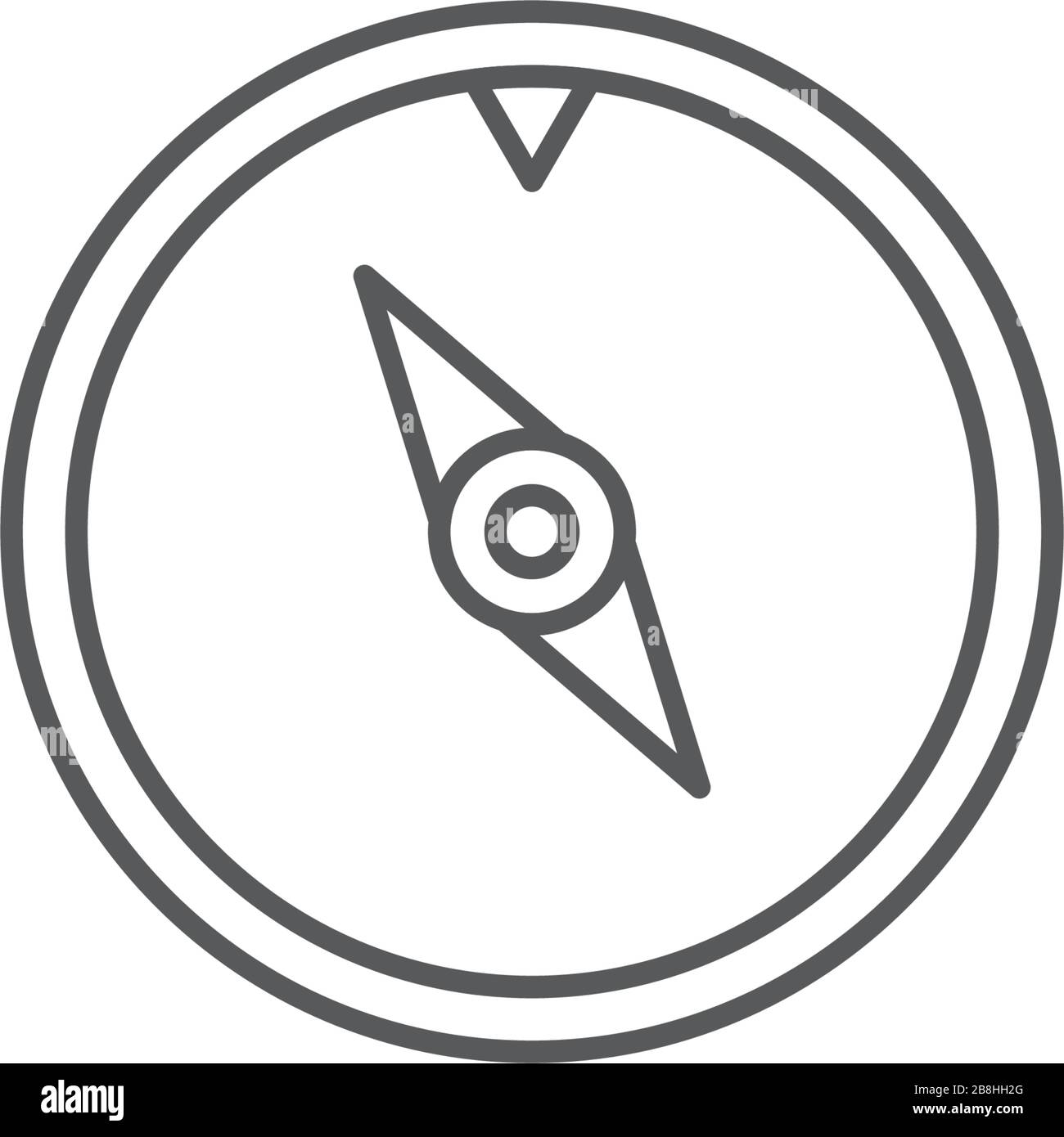 compass vector icon concept design isolated on white background Stock Vector