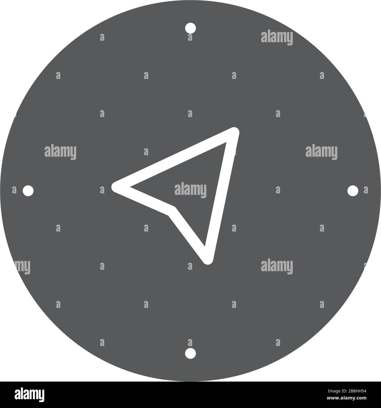 compass vector icon concept design isolated on white background Stock ...