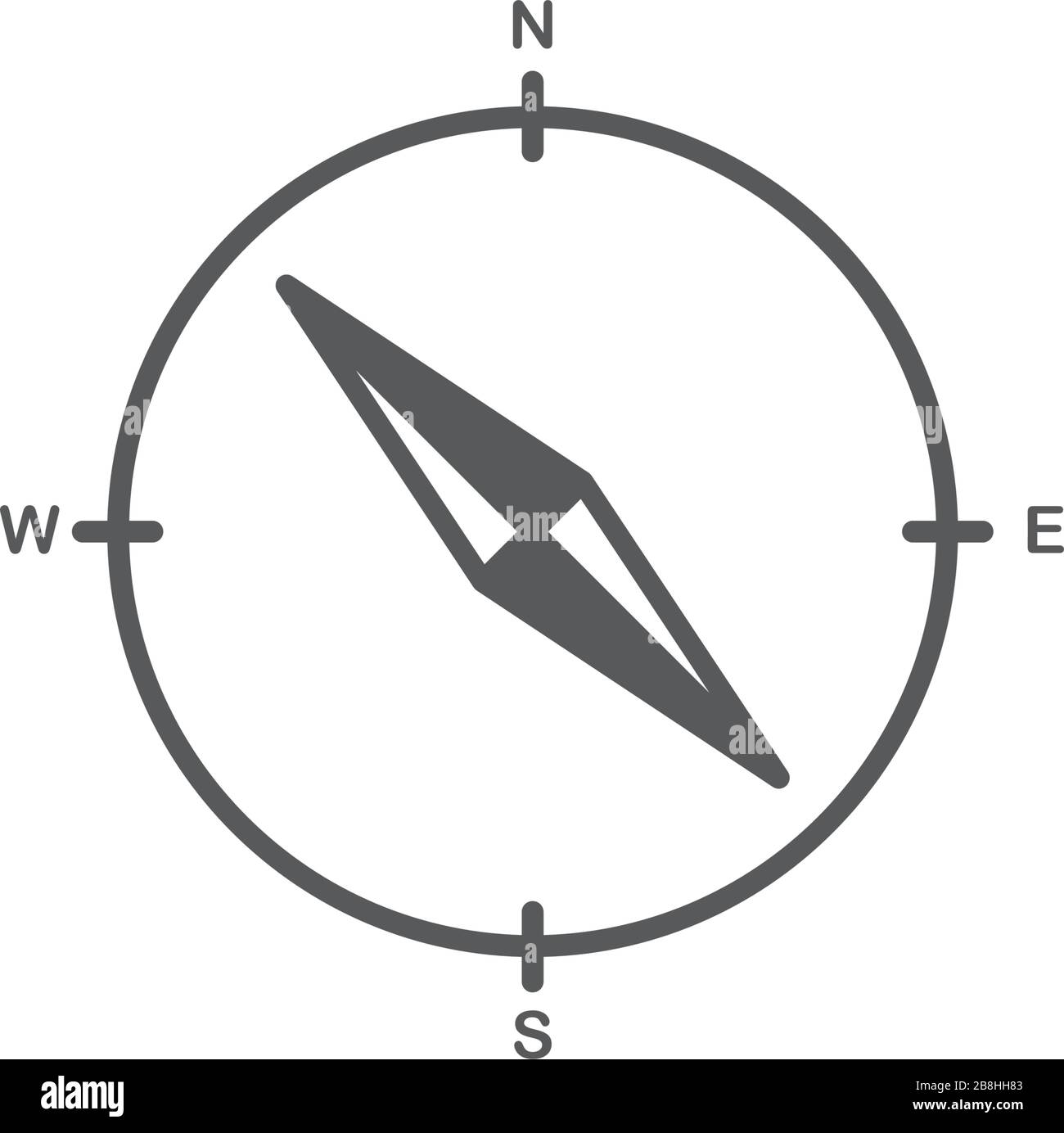 compass vector icon concept design isolated on white background Stock ...