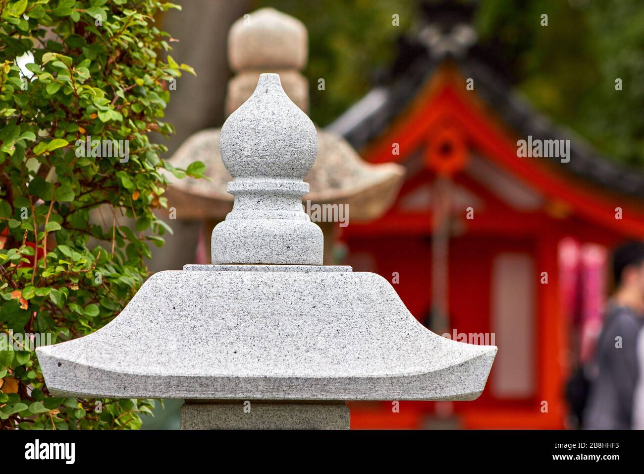 Japanese lantern sculpture from stone Stock Photo Alamy