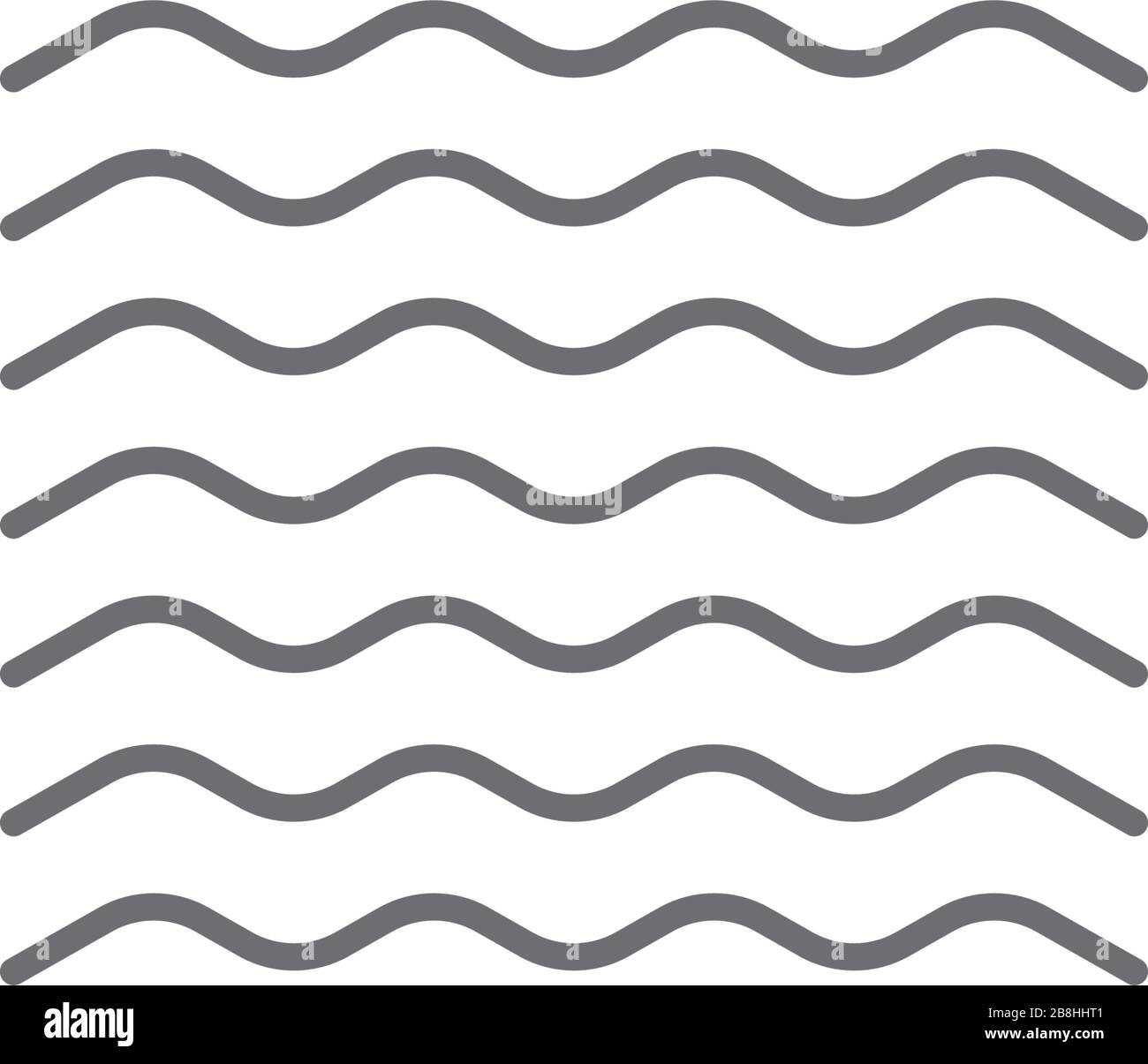 Sea waves vector icon concept, isolated on white background Stock ...