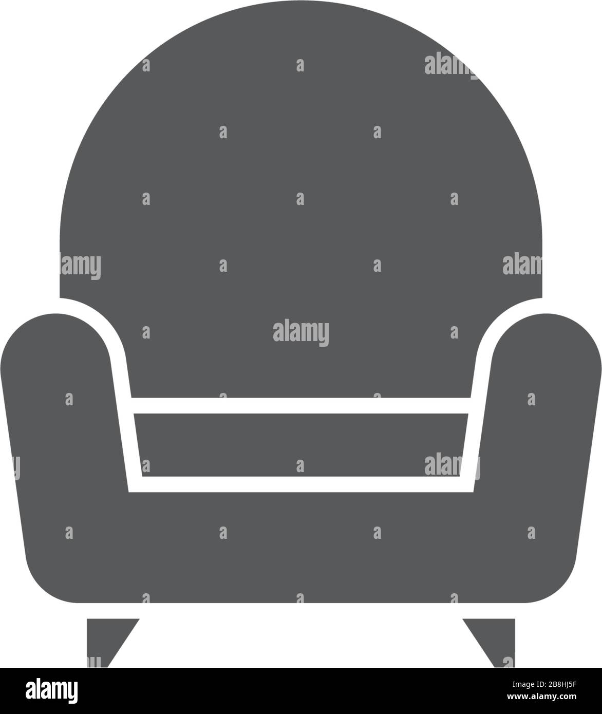 Sofa, couch vector icon concept, isolated on white background Stock Vector