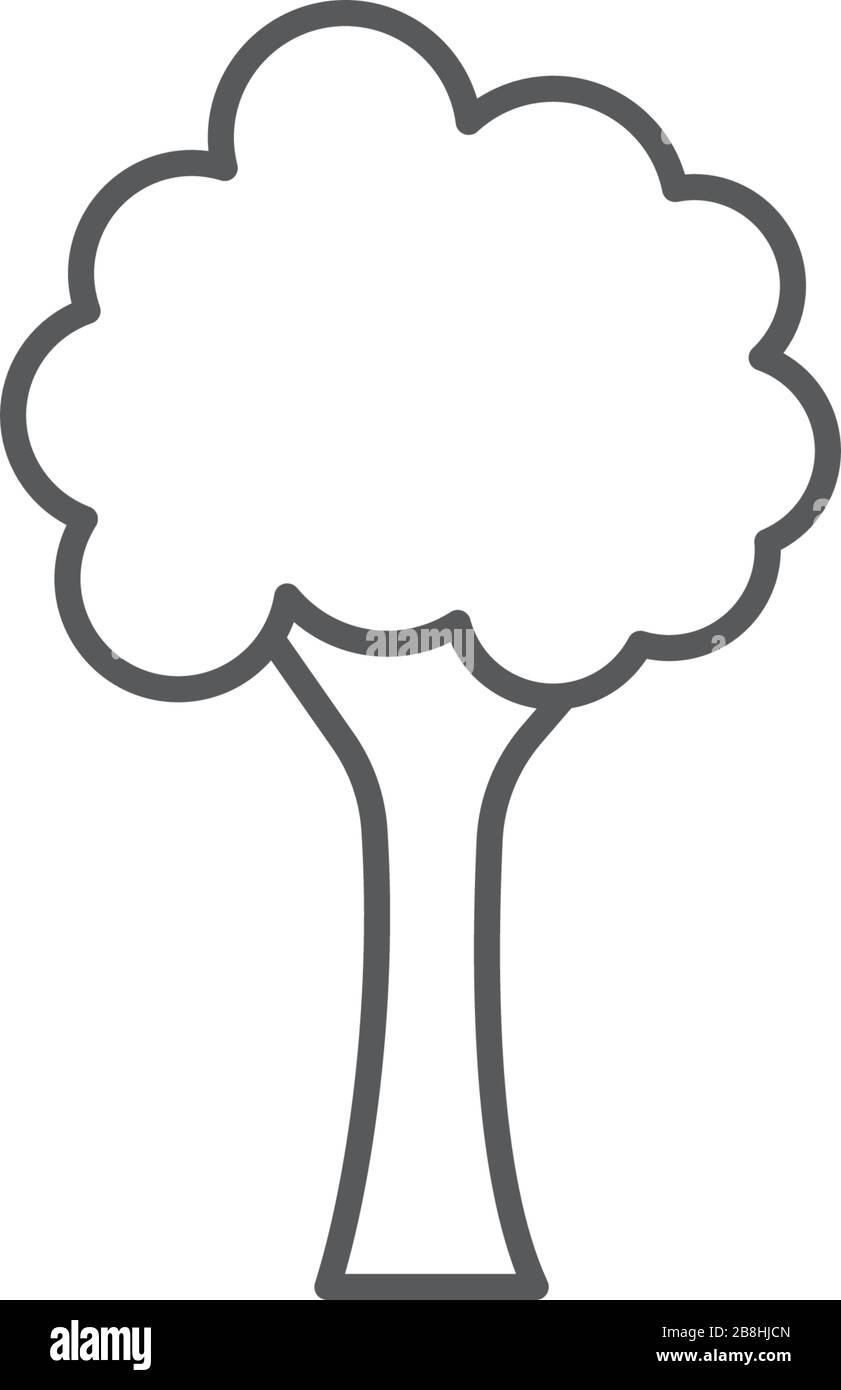 Tree vector icon concept, isolated on white background Stock Vector ...