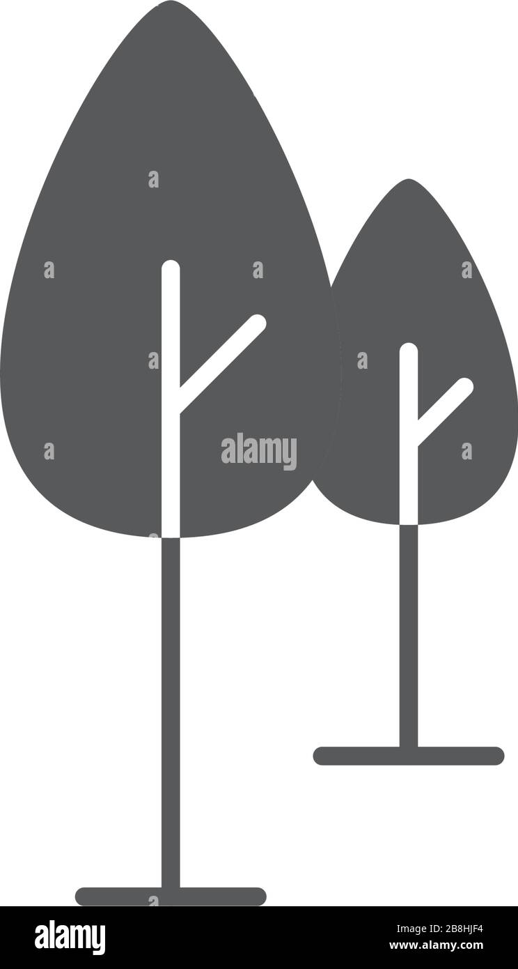 Tree vector icon concept, isolated on white background Stock Vector ...