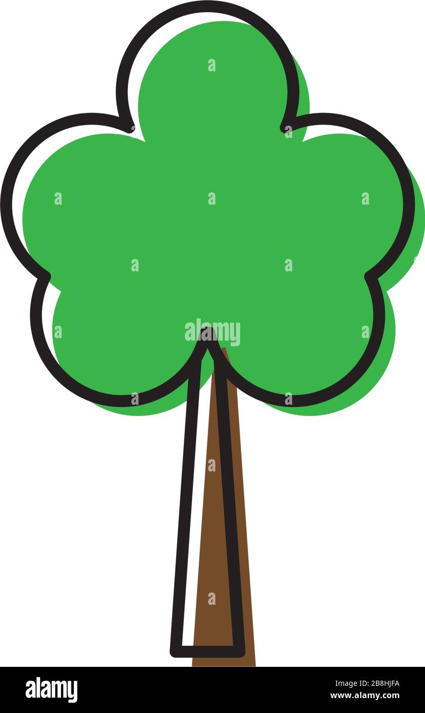 Tree vector icon concept, isolated on white background Stock Vector ...