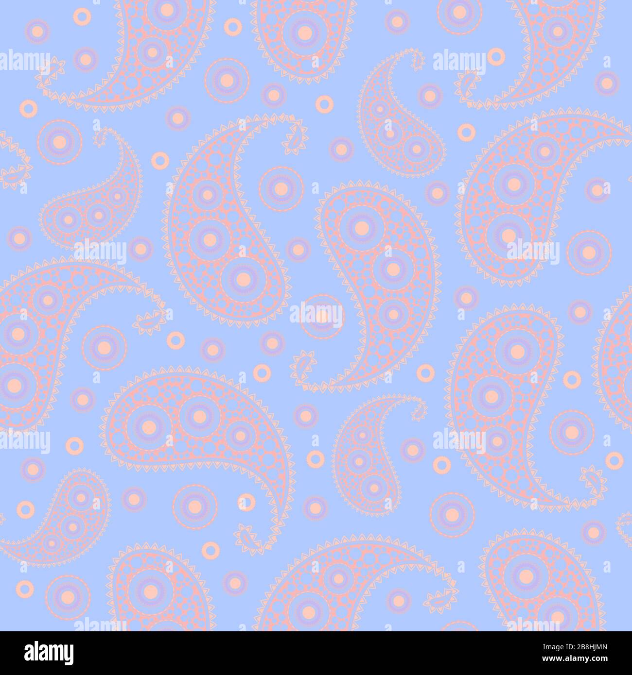 Vector flower paisley seamless pattern element Stock Vector Image & Art ...