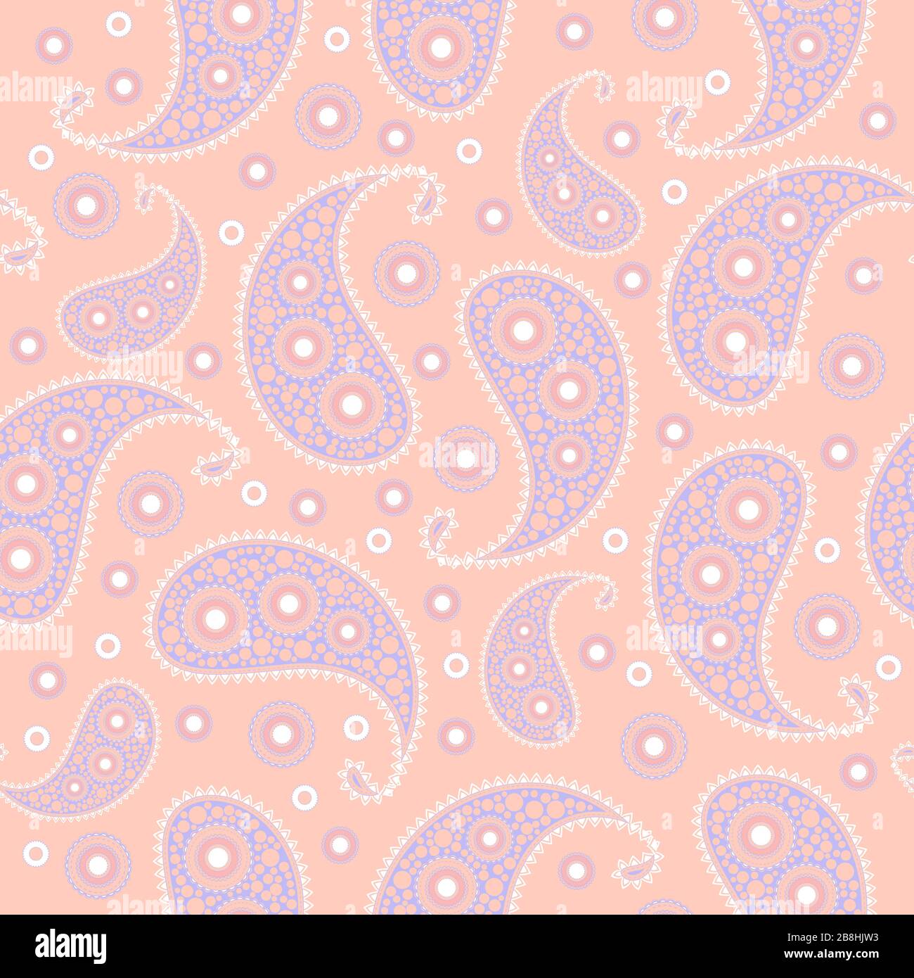 Vector flower paisley seamless pattern element Stock Vector Image & Art ...
