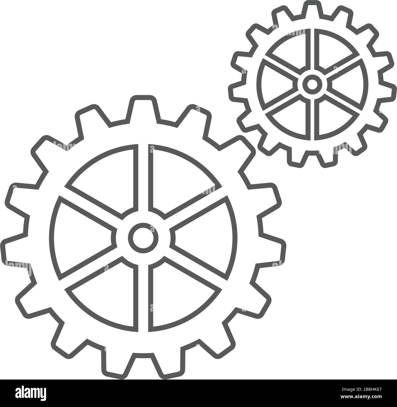 gear vector icon concept, isolated on white background Stock Vector