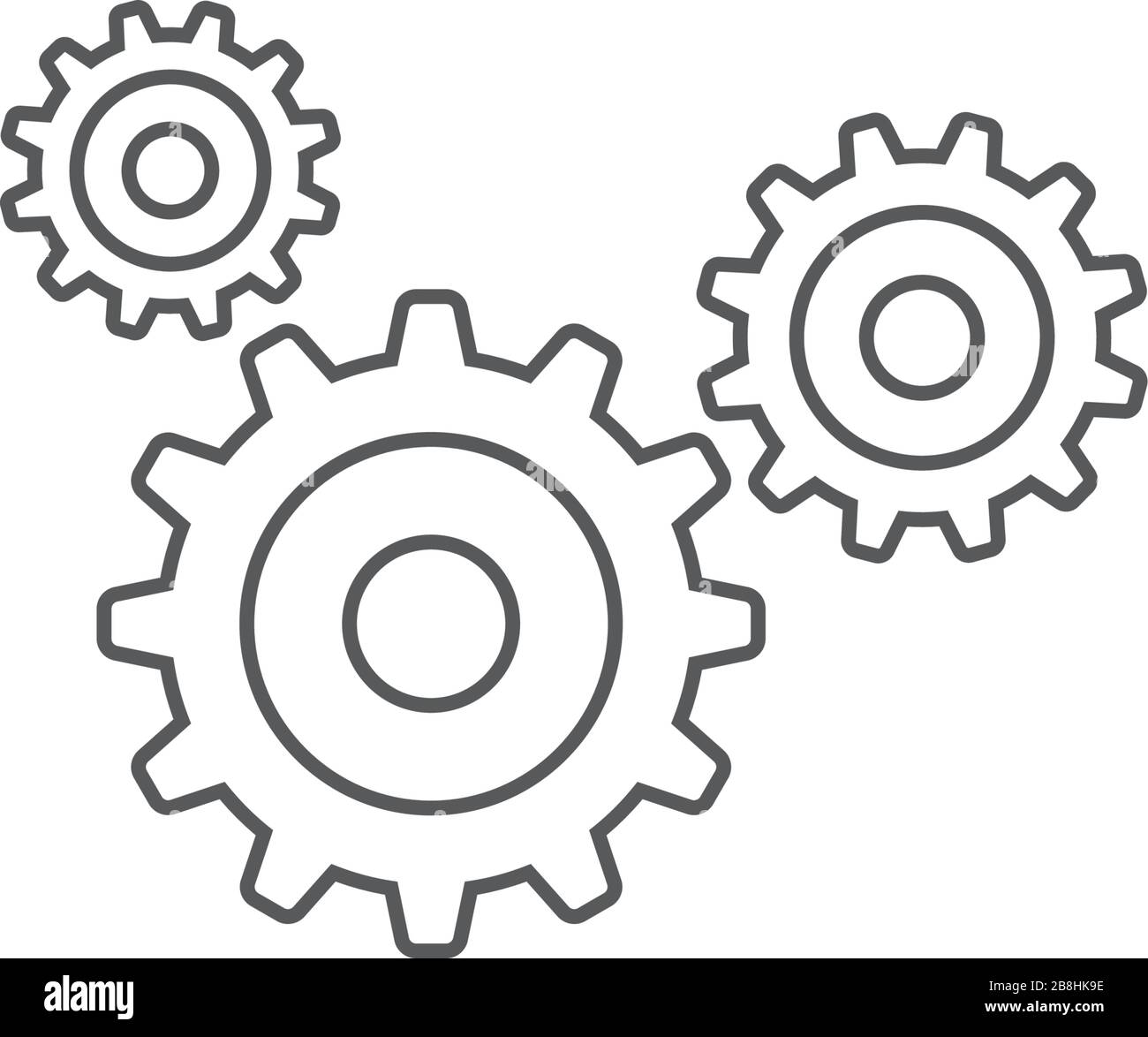 gear vector icon concept, isolated on white background Stock Vector