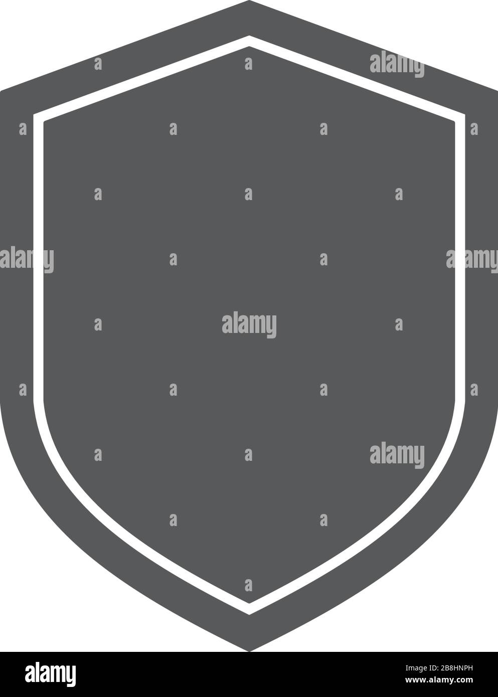 shield or guard vector icon concept, isolated on white background Stock ...