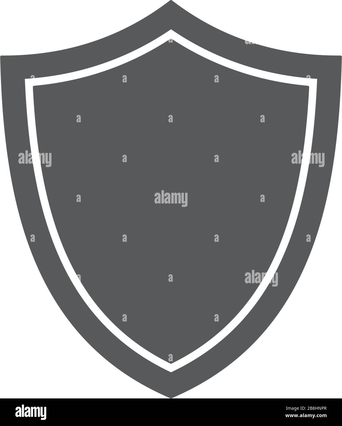 shield or guard vector icon concept, isolated on white background Stock ...