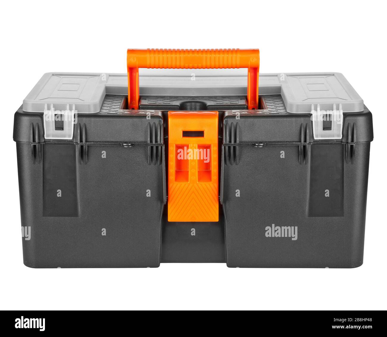 a plastic toolbox isolated on white background Stock Photo - Alamy