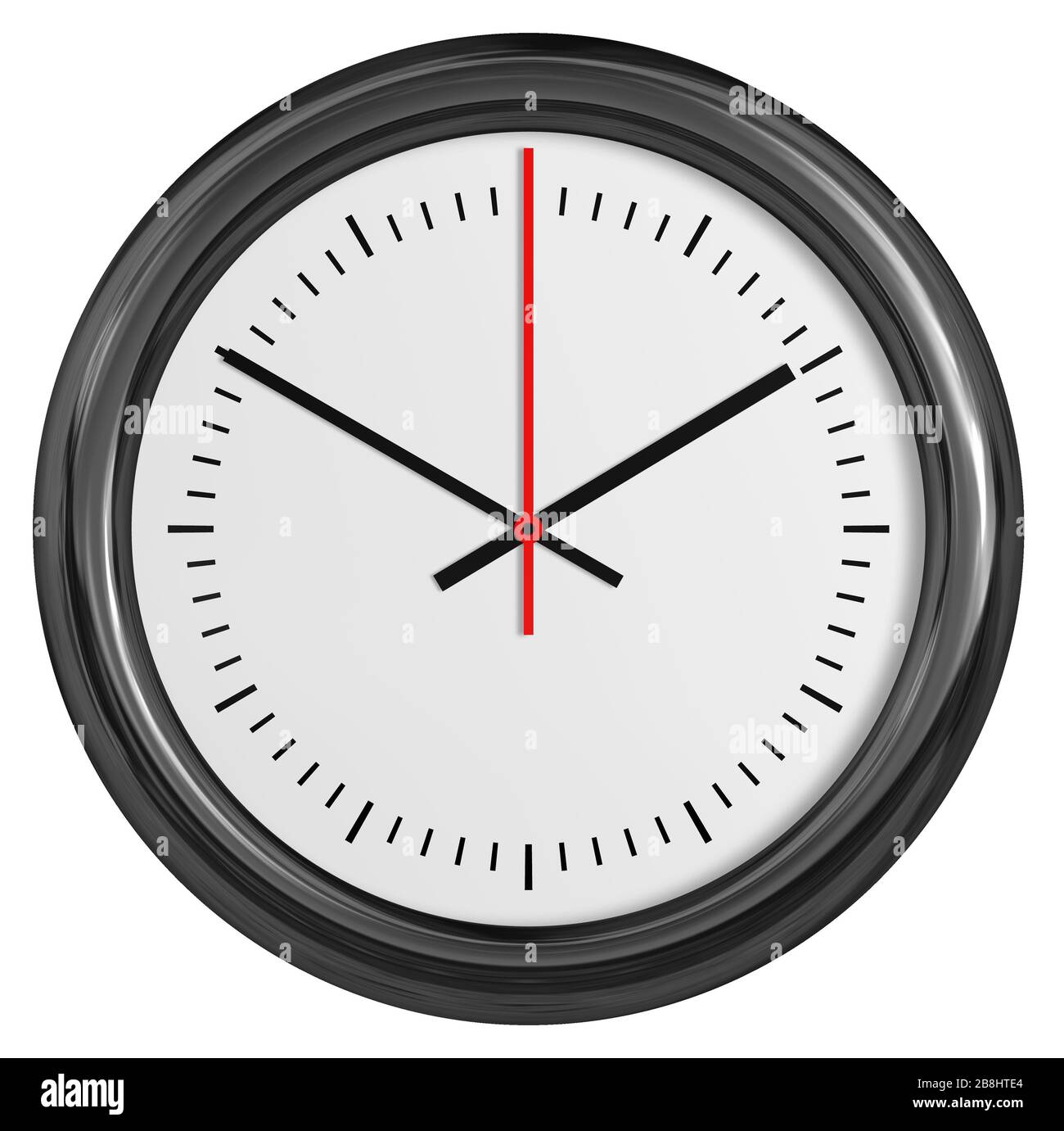 Wall clock. Vector illustration. Stock Photo