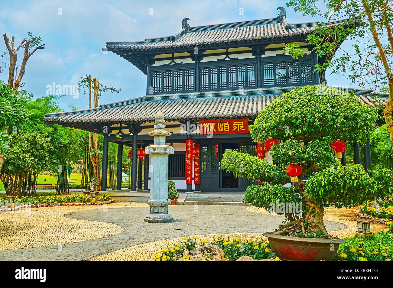 CHIANG MAI, THAILAND MAY 7, 2019 The beautiful penjing (punsai