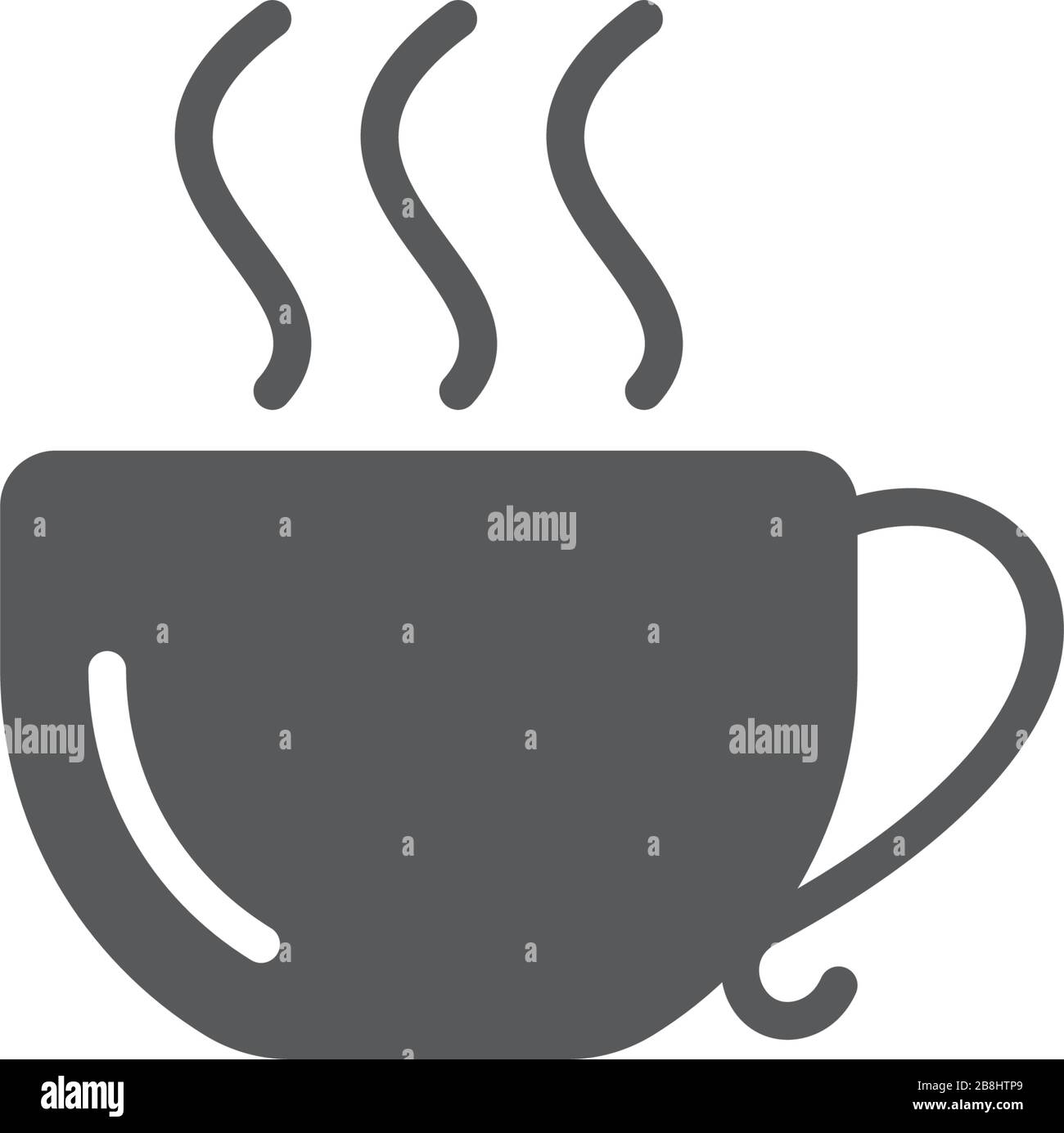 Tea cup drink vector icon isolated on white background Stock Vector ...