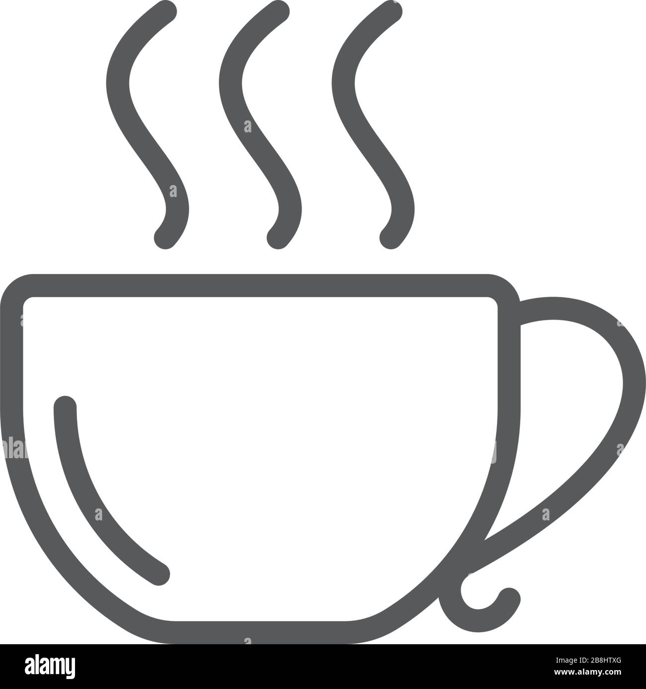 Tea cup drink vector icon isolated on white background Stock Vector