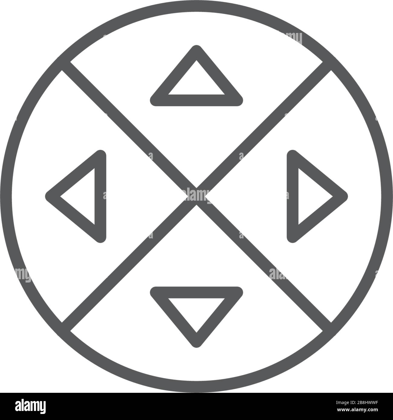 Joystick game vector icon symbol isolated on white background Stock Vector