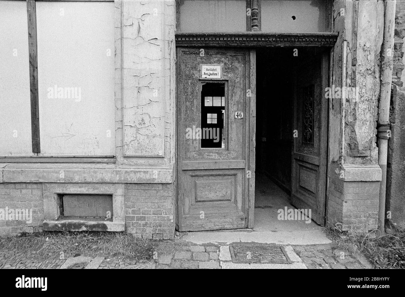 Leipzig, East Germany, early September, 1989. Stock Photo