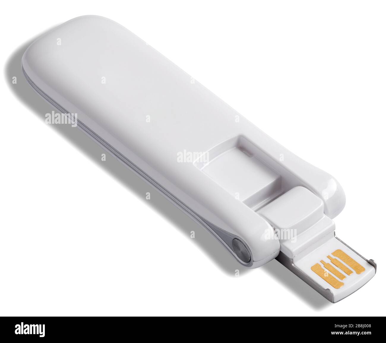 Usb flash memory isolated on the white background Stock Photo