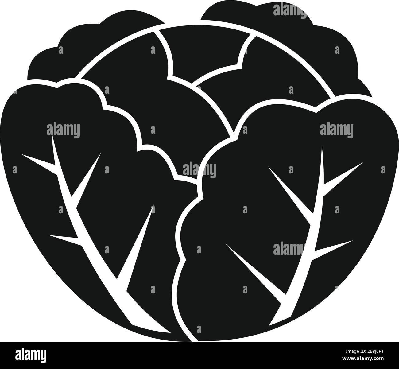 Cabbage icon. Simple illustration of cabbage vector icon for web design ...
