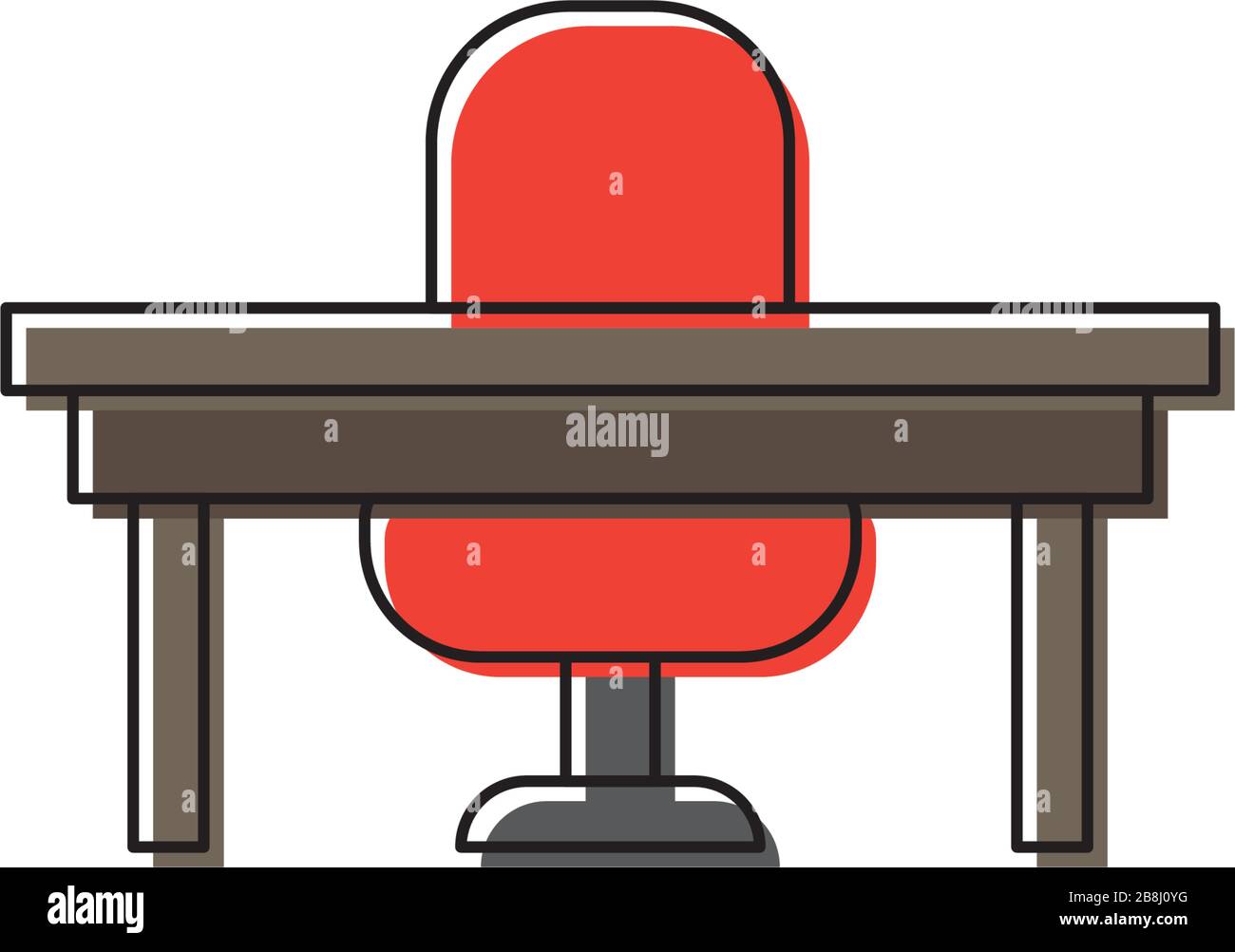 Chairs and table vector icon symbol isolated on white background Stock Vector