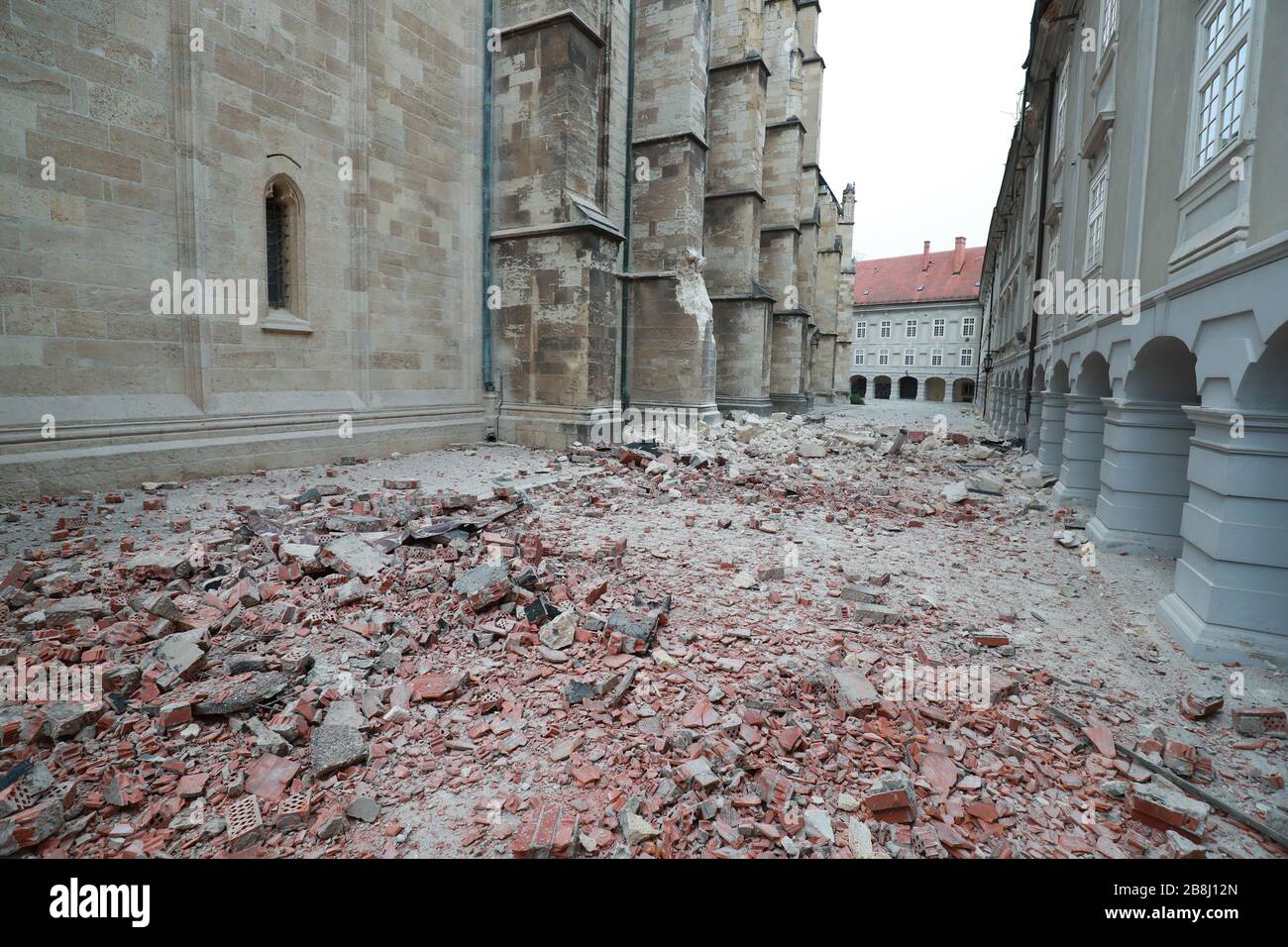 Zagreb street after earthquake hi-res stock photography and images - Alamy