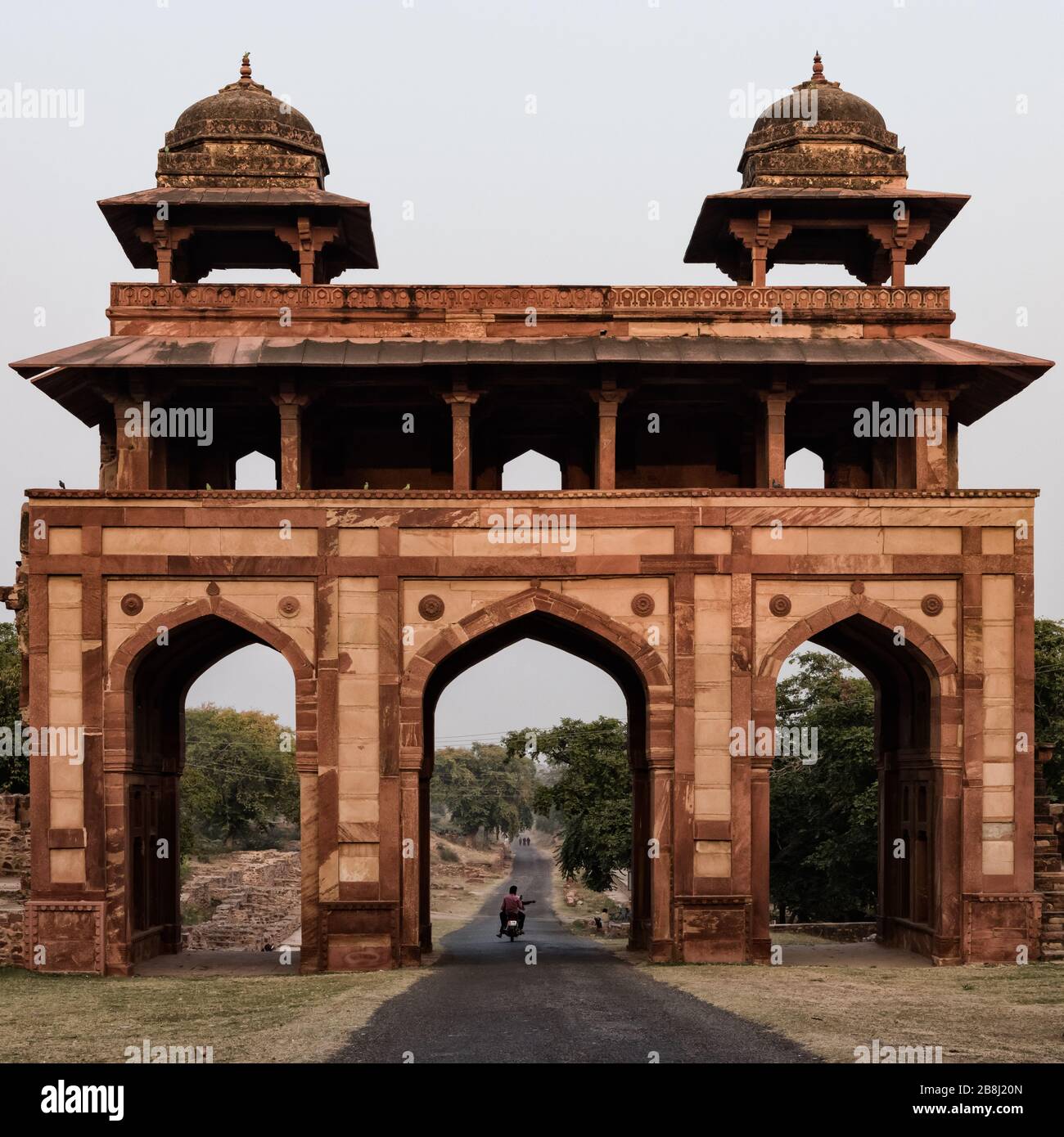 Chahar Suq gate at Fatehpur Sikri, Uttar Pradesh, India Stock Photo