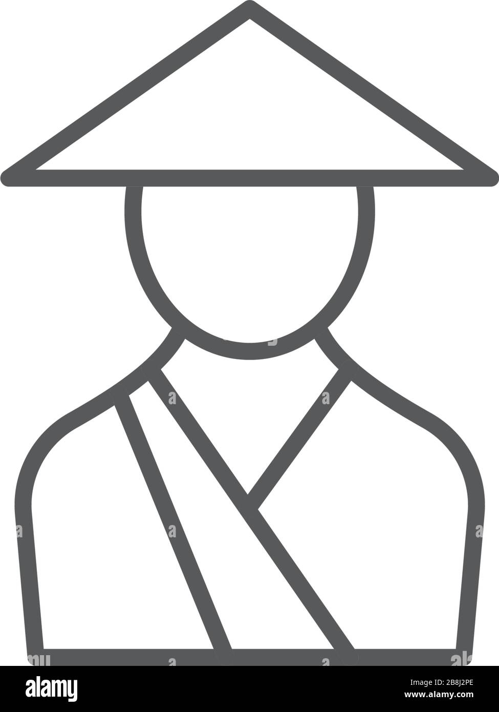 Asian monk vector icon symbol isolated on white background Stock Vector ...